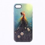 Wholesale iPhone 7 Plus Design Hybrid Case (Flower Girl)